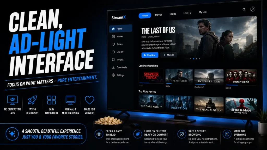 Home page 10 clean- ad-light-interface